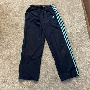 Adidas Womens Track Pants Firebird Blue stripes Size M